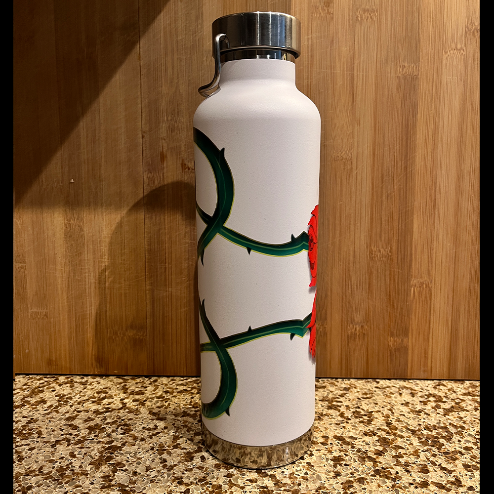 Celtic Rose Mandala - Water Bottle