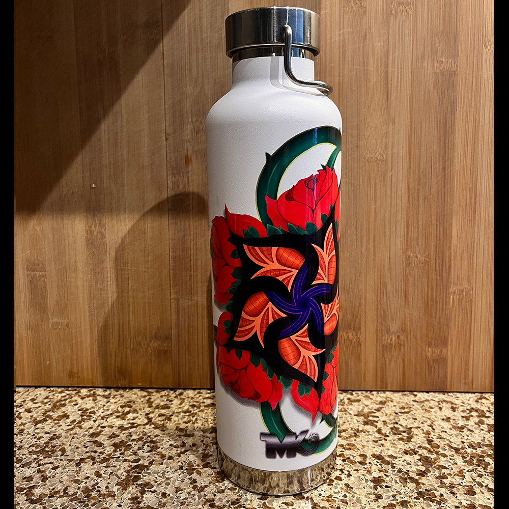 Celtic Rose Mandala - Water Bottle