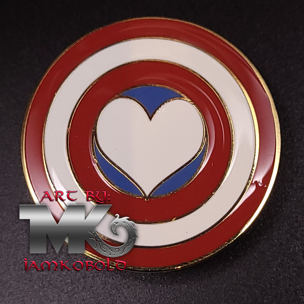 Heart Shield - Enamel Pin