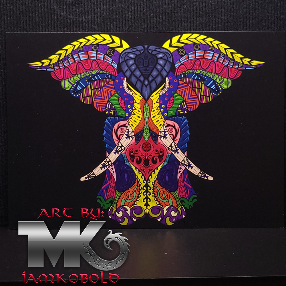 Mashaka - Tribal elephant - Print