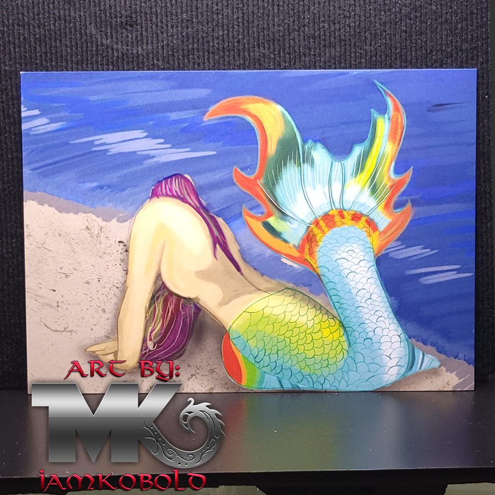 Fire-Tailed Mermaid - Print