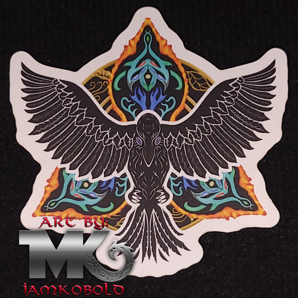 Magical Crow - Celtic - Sticker