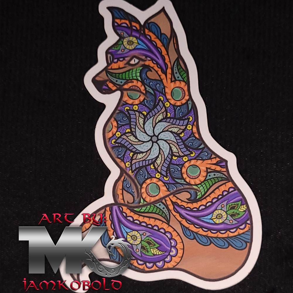 Mandala Fox - Sticker