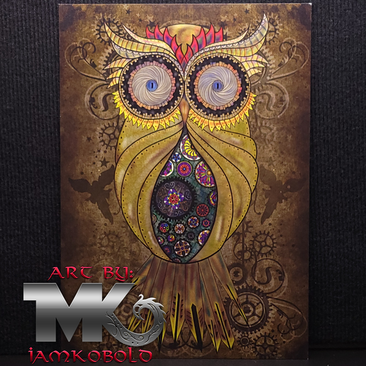 Steampunk Owl - Print