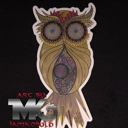 Steampunk Owl - Sticker