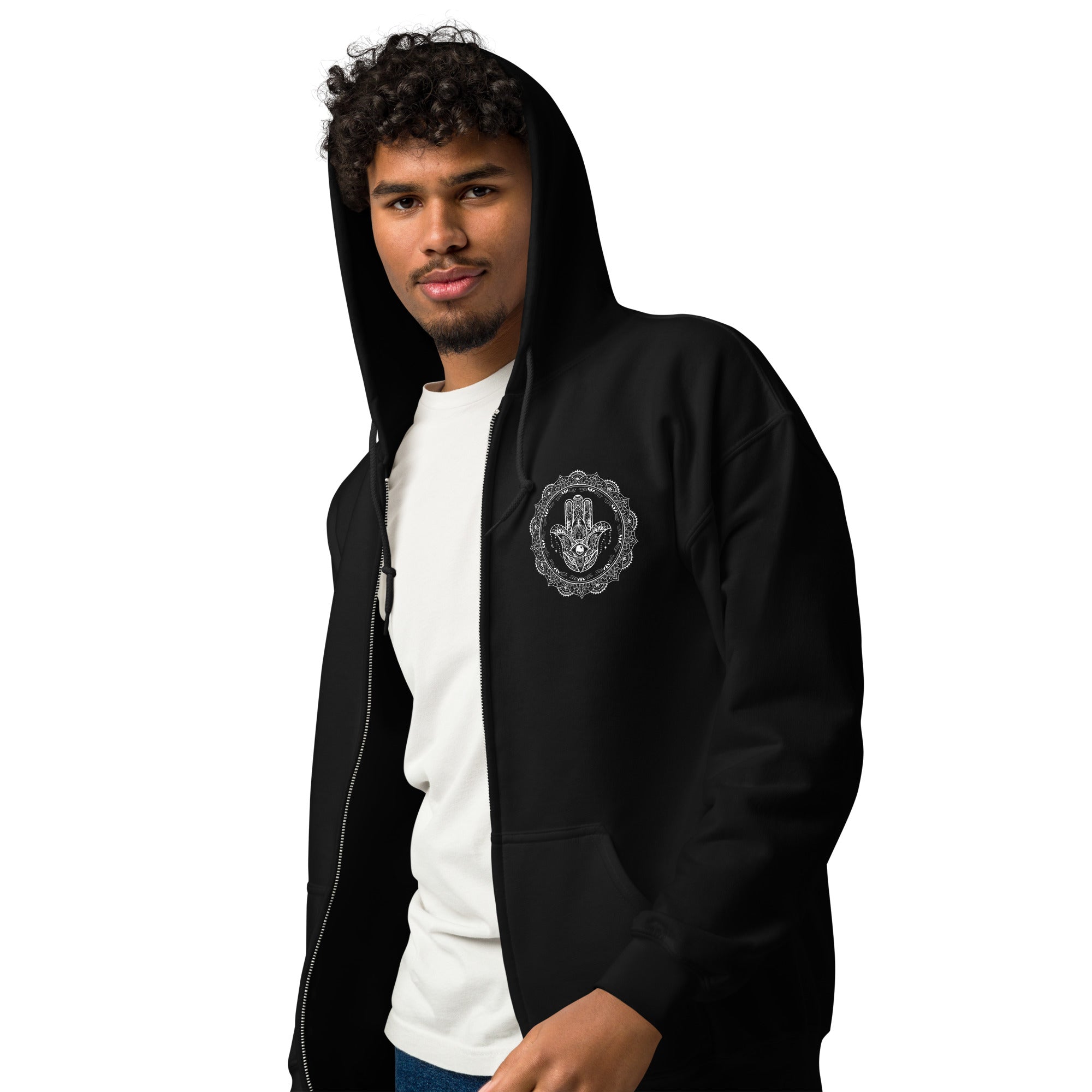 Hamsa Hand - Unisex heavy blend zip hoodie
