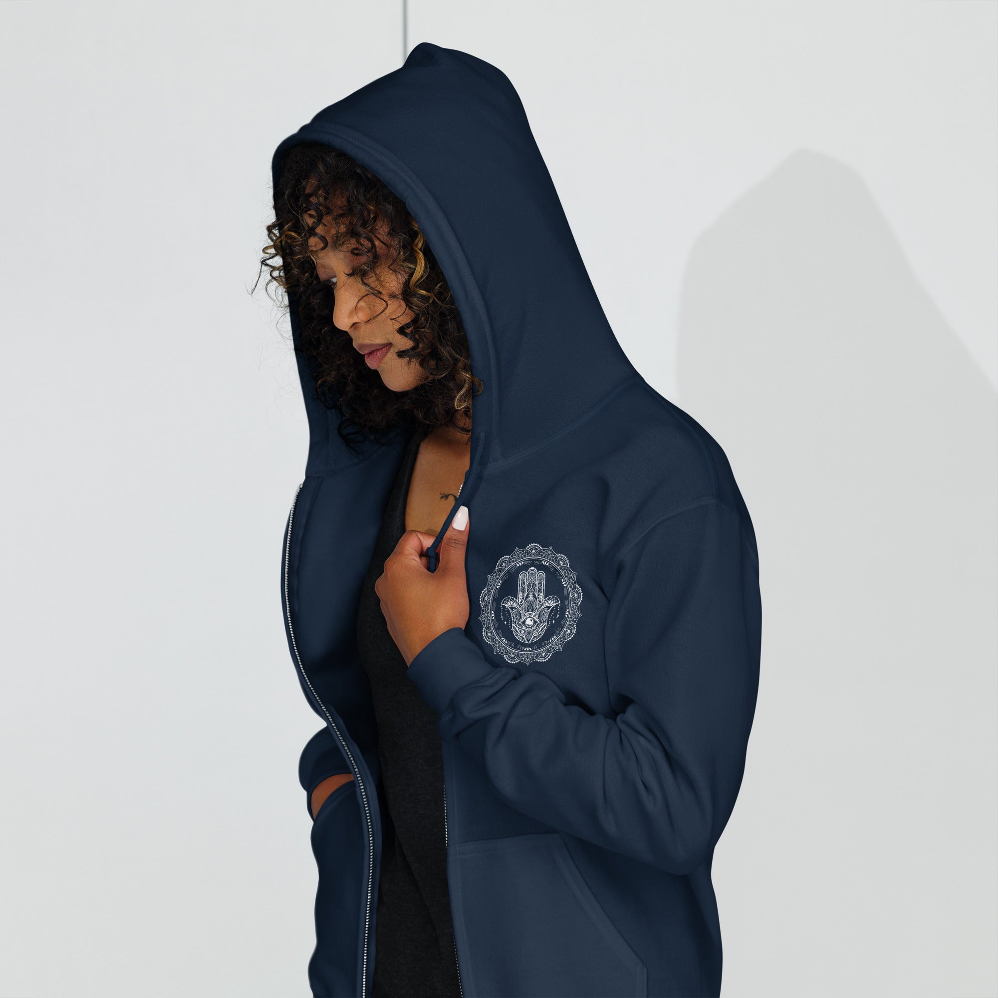 Hamsa Hand - Unisex heavy blend zip hoodie