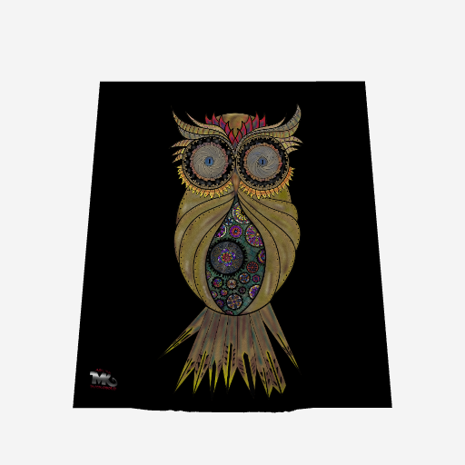Steampunk Owl - Wall Tapestry